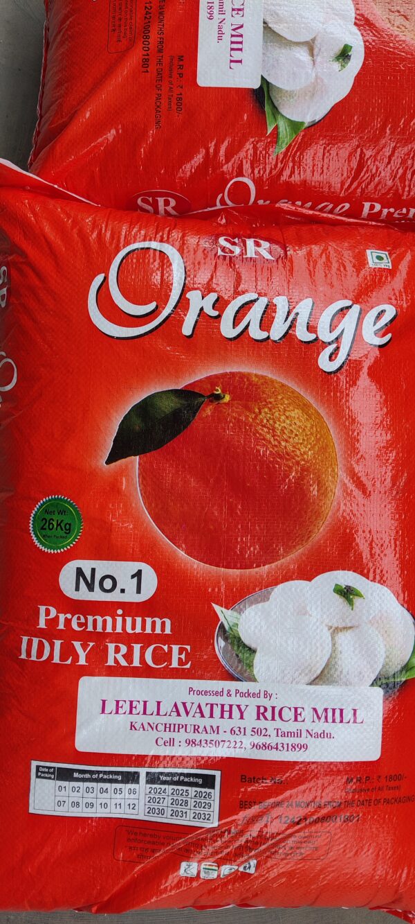 SR ORANGE IDLY RICE FINEQ1 26KG