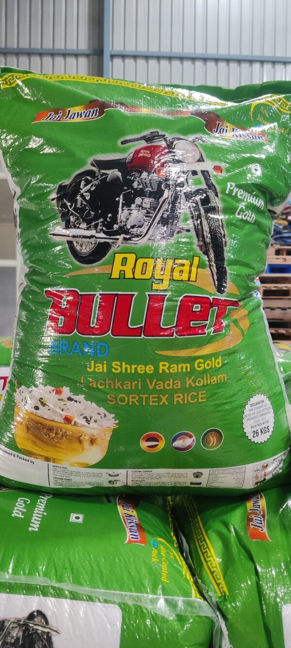 GREEN ROYAL BULLET RNR STEAM RICE 26KG