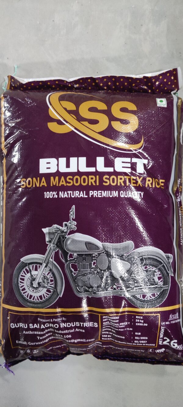 SSS BULLET RNR STEAM RICE 26KG OLD
