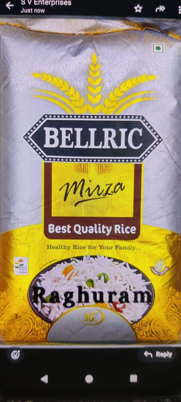 BELLRIC MIRZA BASMATI RICE 30KG