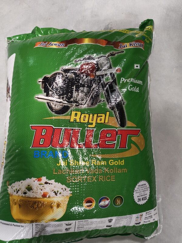 GREEN BULLET RNR STEAM RICE OLD 26KG